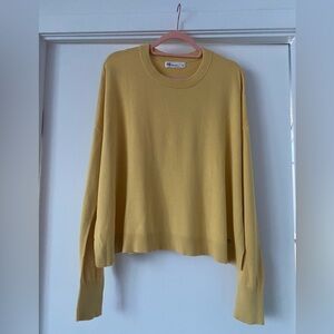 FIG l Canary Yellow Crewneck Relaxed Sweater